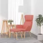 VidaXL Relaxstoel met voetenbank fluweel roze - Thumbnail 2