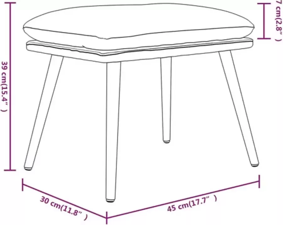 VidaXL Relaxstoel met voetenbank microvezelstof donkergrijs - Foto 3