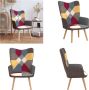 VidaXL Relaxstoel patchwork stof Relaxstoel Relaxstoelen Fauteuil Fauteuils - Thumbnail 2