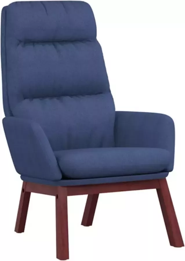 VIDAXL Relaxstoel stof blauw - Foto 2