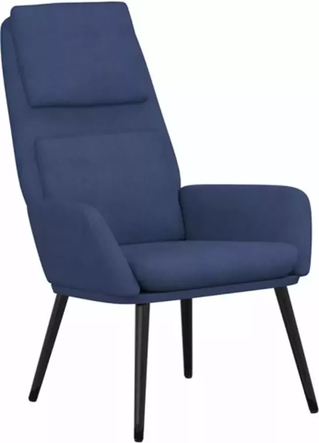 VIDAXL Relaxstoel stof blauw - Foto 5