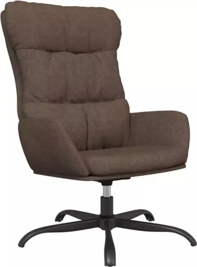 VidaXL Relaxstoel stof bruin - Foto 4