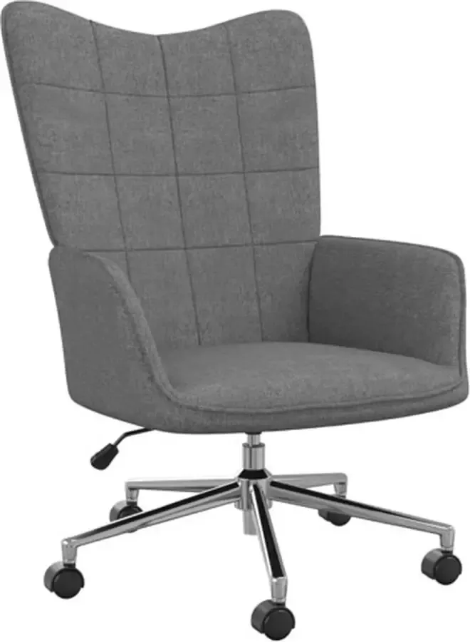 VidaXL Relaxstoel stof donkergrijs - Foto 2