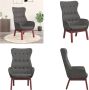 VidaXL Relaxstoel stof donkergrijs Relaxstoel Relaxstoelen Fauteuil Relaxfauteuil - Thumbnail 1