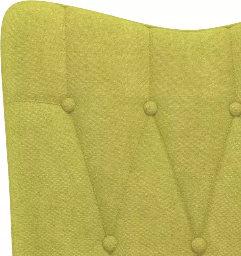 VidaXL Relaxstoel stof groen