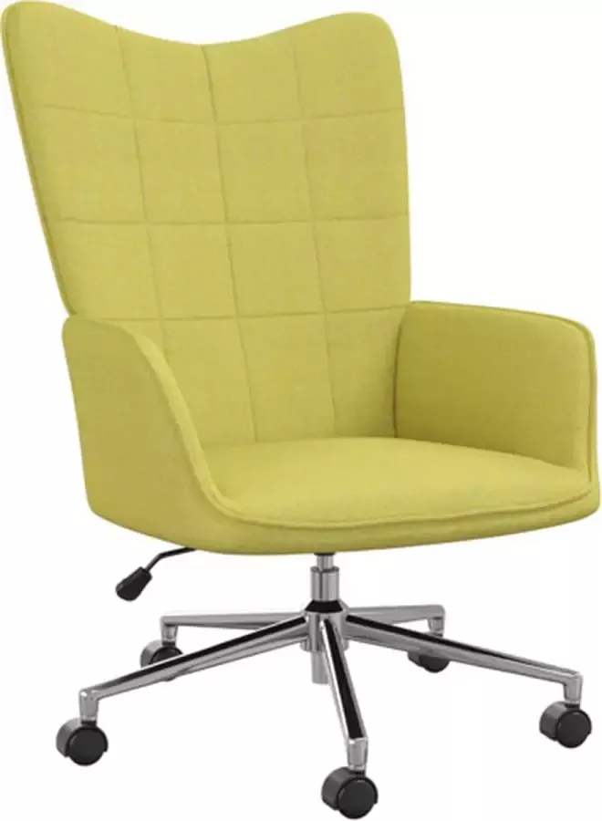 VIDAXL Relaxstoel stof groen - Foto 2