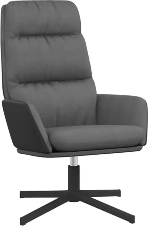 VidaXL Relaxstoel stof lichtgrijs - Foto 2