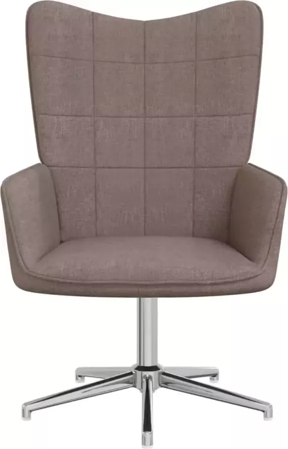VidaXL Relaxstoel stof taupe - Foto 2