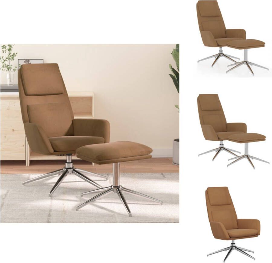 VidaXL Relaxstoel Taupe Comfort Woonkamerstoel 70x77x98 cm Draaibaar Microvezel Fauteuil