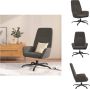 VidaXL Relaxstoel Velours Donkergrijs 70 x 77 x 94 cm 360 graden draaibaar Fauteuil - Thumbnail 1