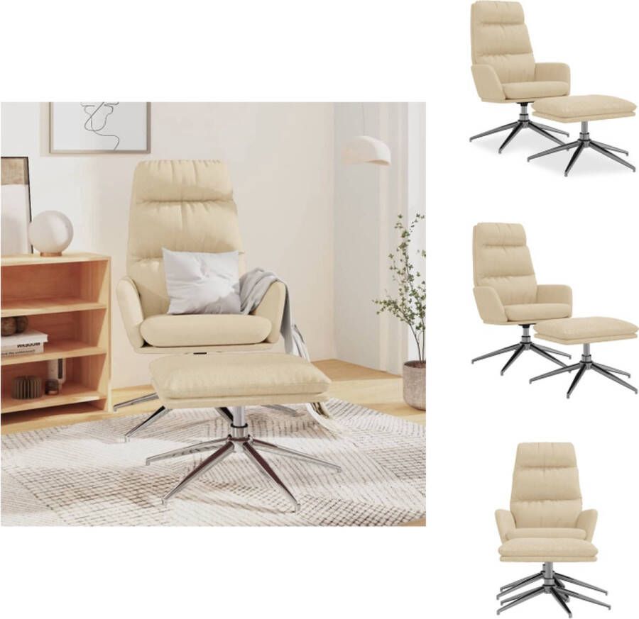 VidaXL Relaxstoel X Stoelen 70 x 77 x 98 cm Comfortabel en stabiel Fauteuil