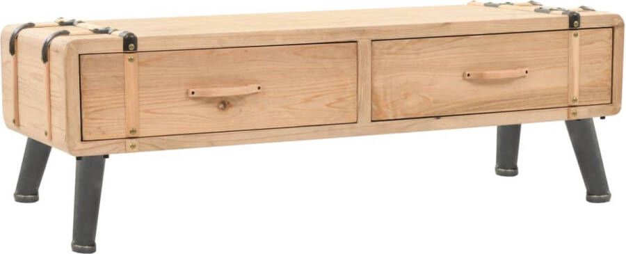 VidaXL Retro TV-meubel Hifi-kast 110x33x35 cm Massief vurenhout Kast