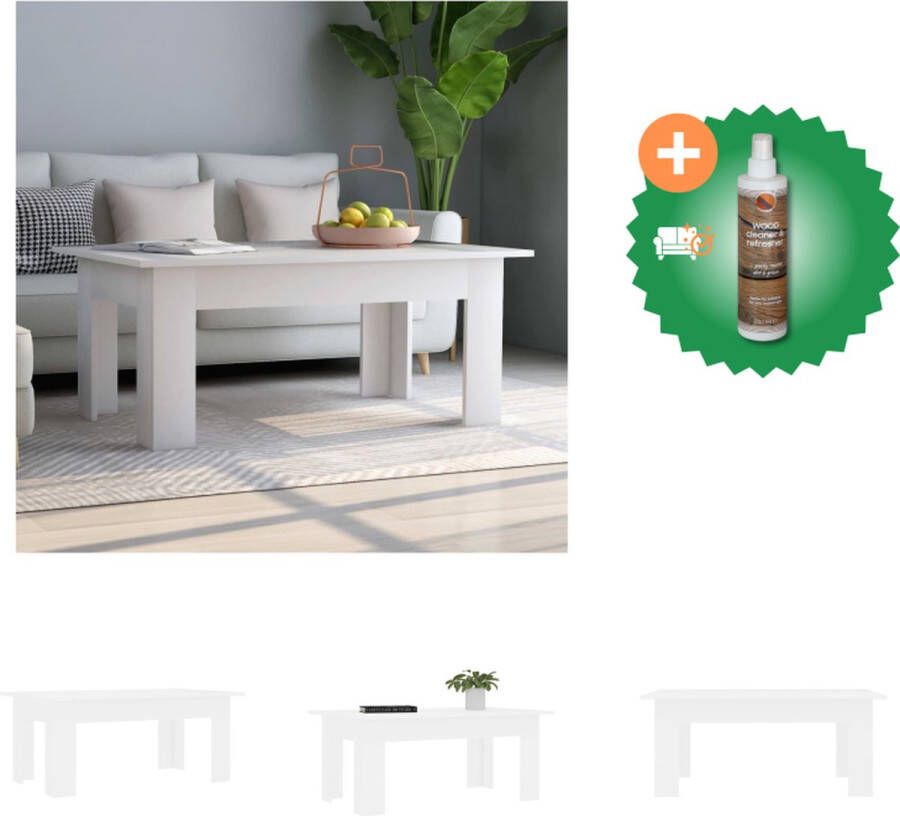 VidaXL Salontafel 100 x 60 x 42 cm Verfijnd vakmanschap Tafel Inclusief Houtreiniger en verfrisser