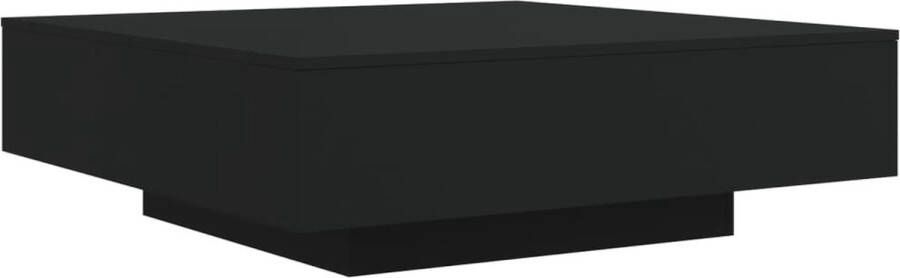 VidaXL -Salontafel-100x100x31-cm-bewerkt-hout-zwart - Foto 2