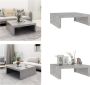 VidaXL Salontafel 100x100x35 cm spaanplaat betongrijs Salontafel Salon Tafel Salon Tafels - Thumbnail 2