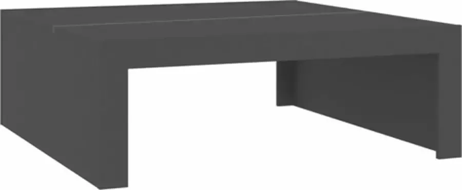 VidaXL Salontafel 100x100x35 cm spaanplaat grijs - Foto 2