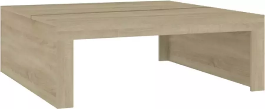 VIDAXL Salontafel 100x100x35 cm bewerkt hout sonoma eikenkleurig - Foto 2