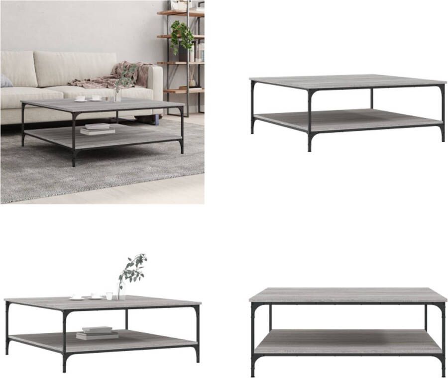 VidaXL -Salontafel-100x100x40-cm-bewerkt-hout-sonoma-eikenkleurig - Foto 2