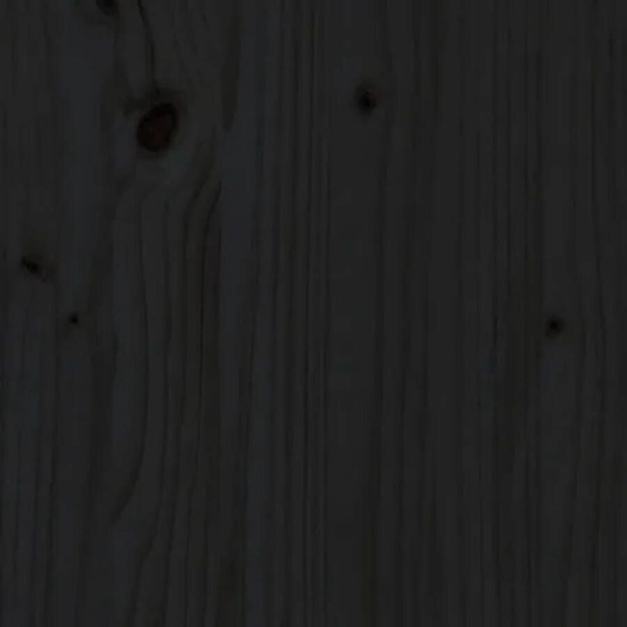 VIDAXL Salontafel 100x100x40 cm massief grenenhout zwart - Foto 1
