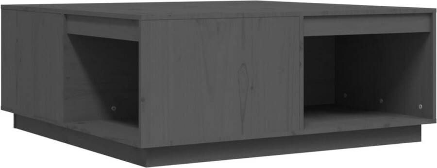 VidaXL -Salontafel-100x101x40 5-cm-massief-grenenhout-grijs - Foto 4