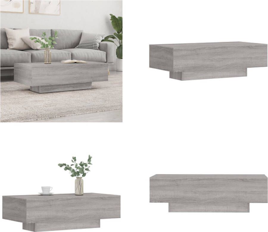 VidaXL -Salontafel-100x49-5x31-cm-bewerkt-hout-grijs-sonoma-eikenkleur Salontafel Salontafels Bijzettafel Tafel