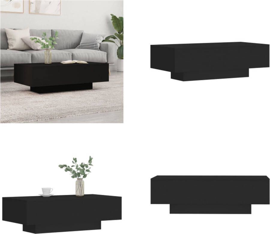 VidaXL -Salontafel-100x49-5x31-cm-bewerkt-hout-zwart Salontafel Salontafels Bijzettafel Tafel