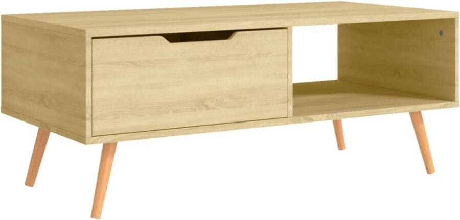 VidaXL -Salontafel-100x49 5x43-cm-bewerkt-hout-sonoma-eikenkleurig - Foto 2