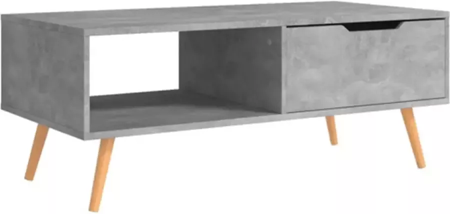 VidaXL -Salontafel-100x49 5x43-cm-bewerkt-hout-betongrijs - Foto 3
