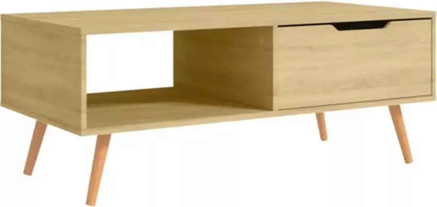 VidaXL -Salontafel-100x49 5x43-cm-bewerkt-hout-sonoma-eikenkleurig - Foto 4