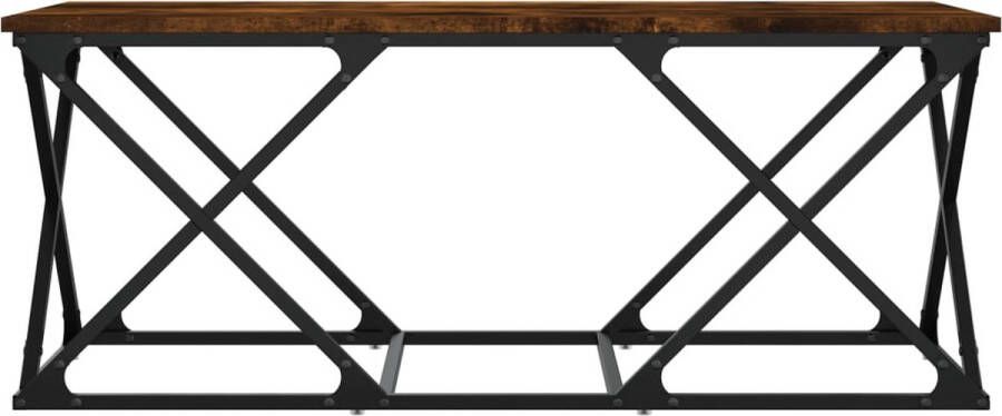 VidaXL -Salontafel-100x49x40-cm-bewerkt-hout-gerookt-eikenkleurig - Foto 3