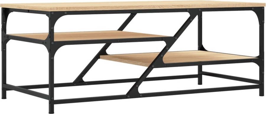 VidaXL -Salontafel-100x49x40-cm-bewerkt-hout-sonoma-eikenkleurig - Foto 4