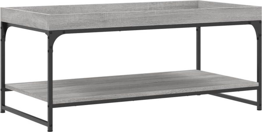 VidaXL -Salontafel-100x49x45-cm-bewerkt-hout-grijs-sonoma-eikenkleurig - Foto 3