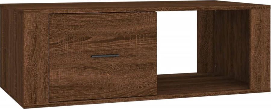 VidaXL -Salontafel-100x50 5x35-cm-bewerkt-hout-bruineikenkleurig - Foto 3