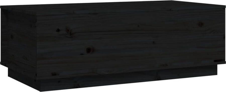 VidaXL -Salontafel-100x50x35-cm-massief-grenenhout-zwart - Foto 3