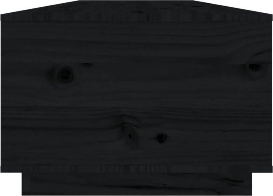 VidaXL -Salontafel-100x50x35-cm-massief-grenenhout-zwart - Foto 2