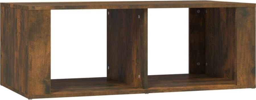 VidaXL Salontafel Bewerkt Hout Gerookt Eikenkleur Salontafel Bijzettafel Houten Tafel Bruine Tafel Design Tafel Living Room Furniture Tv Stand Koffietafel