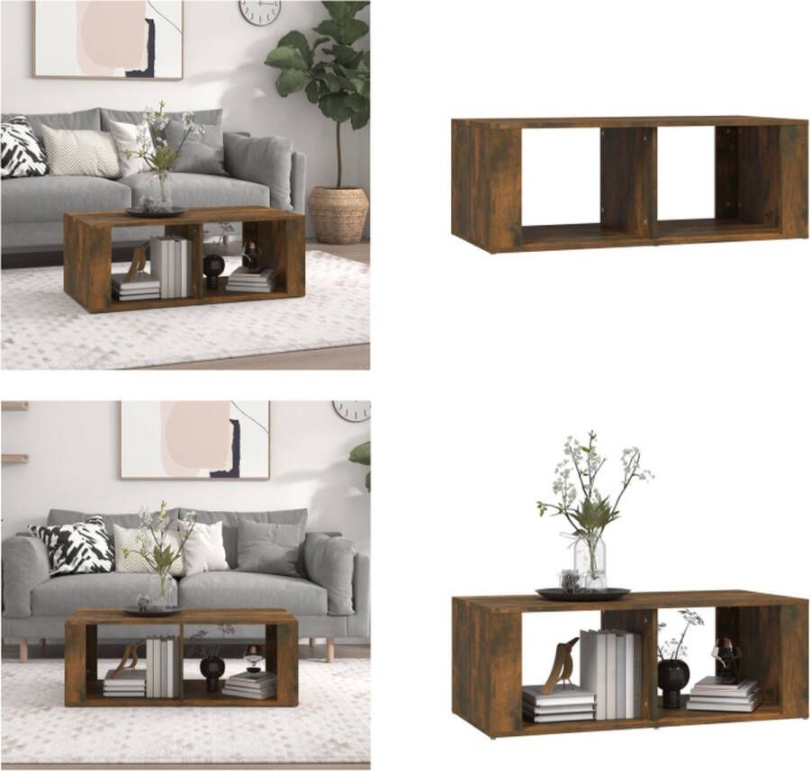 VidaXL -Salontafel-100x50x36-cm-bewerkt-hout-gerookt-eikenkleurig