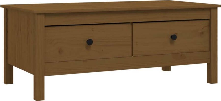 VidaXL -Salontafel-100x50x40-cm-massief-grenenhout-honingbruin - Foto 2