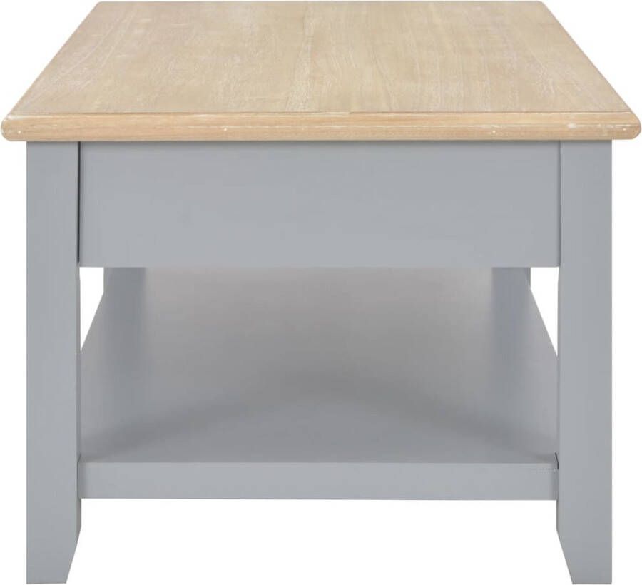 VidaXL -Salontafel-100x50x41 5-cm-massief-paulowniahout-grijs - Foto 2