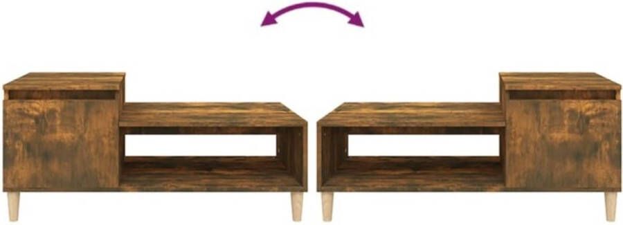 VidaXL -Salontafel-100x50x45-cm-bewerkt-hout-gerookt-eikenkleurig - Foto 5
