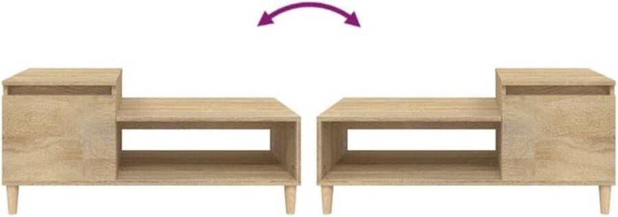 VidaXL -Salontafel-100x50x45-cm-bewerkt-hout-sonoma-eiken - Foto 5