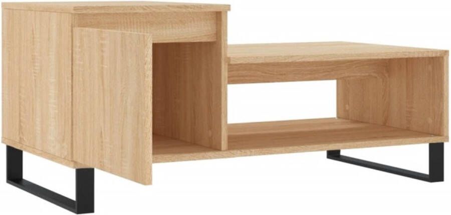 VidaXL -Salontafel-100x50x45-cm-bewerkt-hout-sonoma-eikenkleurig - Foto 7