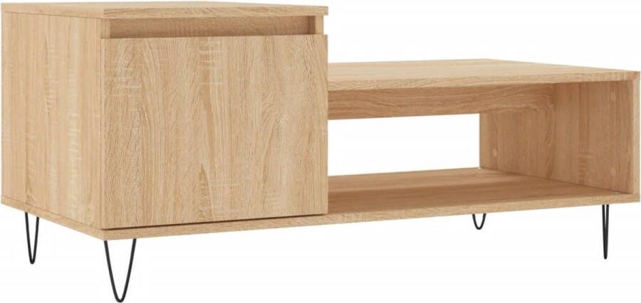 VidaXL -Salontafel-100x50x45-cm-bewerkt-hout-sonoma-eikenkleurig - Foto 8