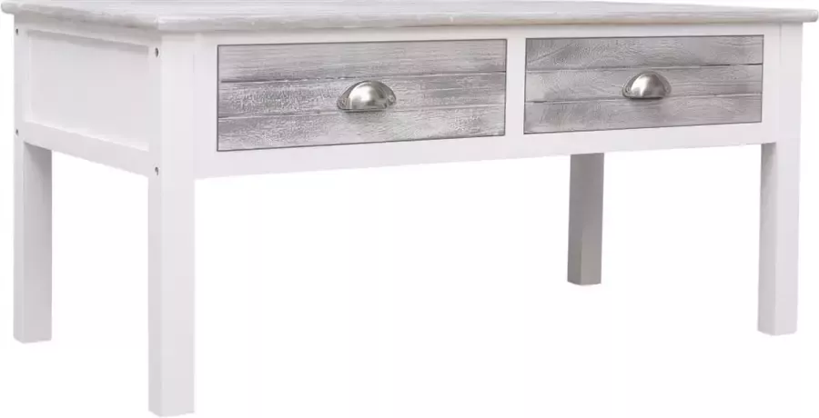 VidaXL Salontafel 100x50x45 cm hout grijs