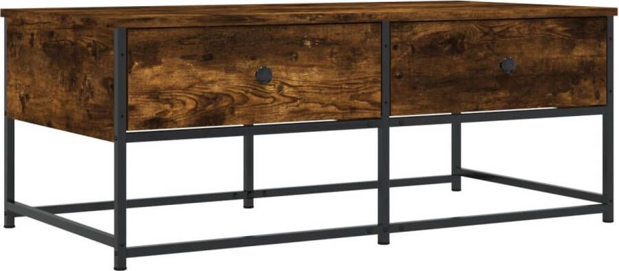 VidaXL -Salontafel-100x51x40-cm-bewerkt-hout-gerookt-eikenkleurig - Foto 3