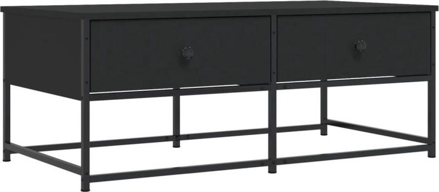 VidaXL -Salontafel-100x51x40-cm-bewerkt-hout-zwart - Foto 3