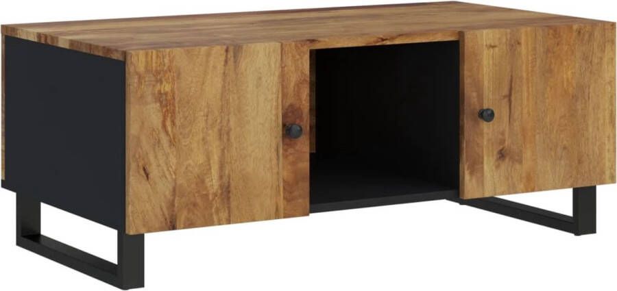 VidaXL -Salontafel-100x54x40-cm-massief-mangohout-en-bewerkt-hout - Foto 3