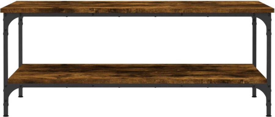 VidaXL -Salontafel-100x55x40-cm-bewerkt-hout-gerookt-eikenkleurig - Foto 3