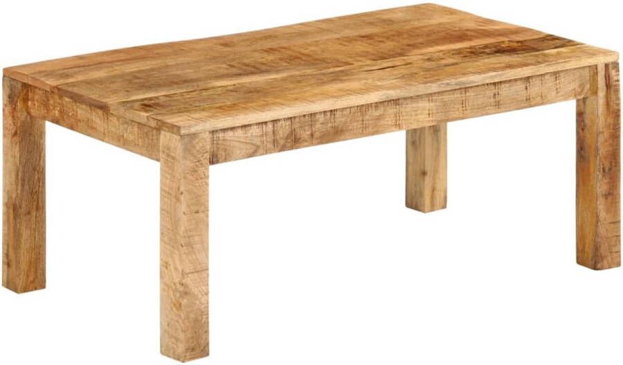 VidaXL Salontafel 100x55x40 cm Massief Mangohout Salontafel Mangohout Vintage Design Retro Industriële Stijl Living Room Furniture Koffietafel - Foto 2