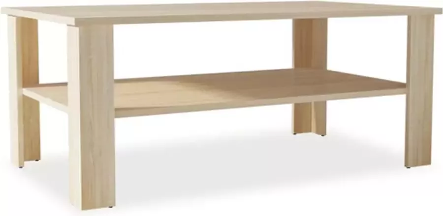 VidaXL -Salontafel-100x59x42-cm-bewerkt-hout-eikenkleurig - Foto 3